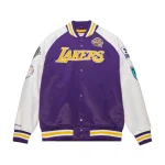 Los Angeles Lakers Hall Of Fame Purple/Yellow Satin Jacket