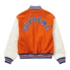 02 supreme tiger orange white varsity jacket