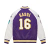 1 hof nn satin jacket los angeles lakers pau gasol