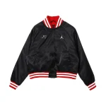 Jordan X Nike Women's Black Satin Jacket