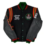 Freedom School 1619 Motto 2.0 Wool/Leather Jacket