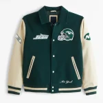 New York Jets 1968 Super Bowl Champions Wool/Leather Jacket