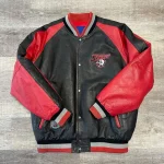 Buffalo Sabres 1990’s Black/Red Leather Jacket