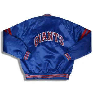 1990s new york giants varsity satin jacket