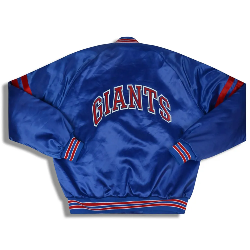 1990s new york giants varsity satin jacket