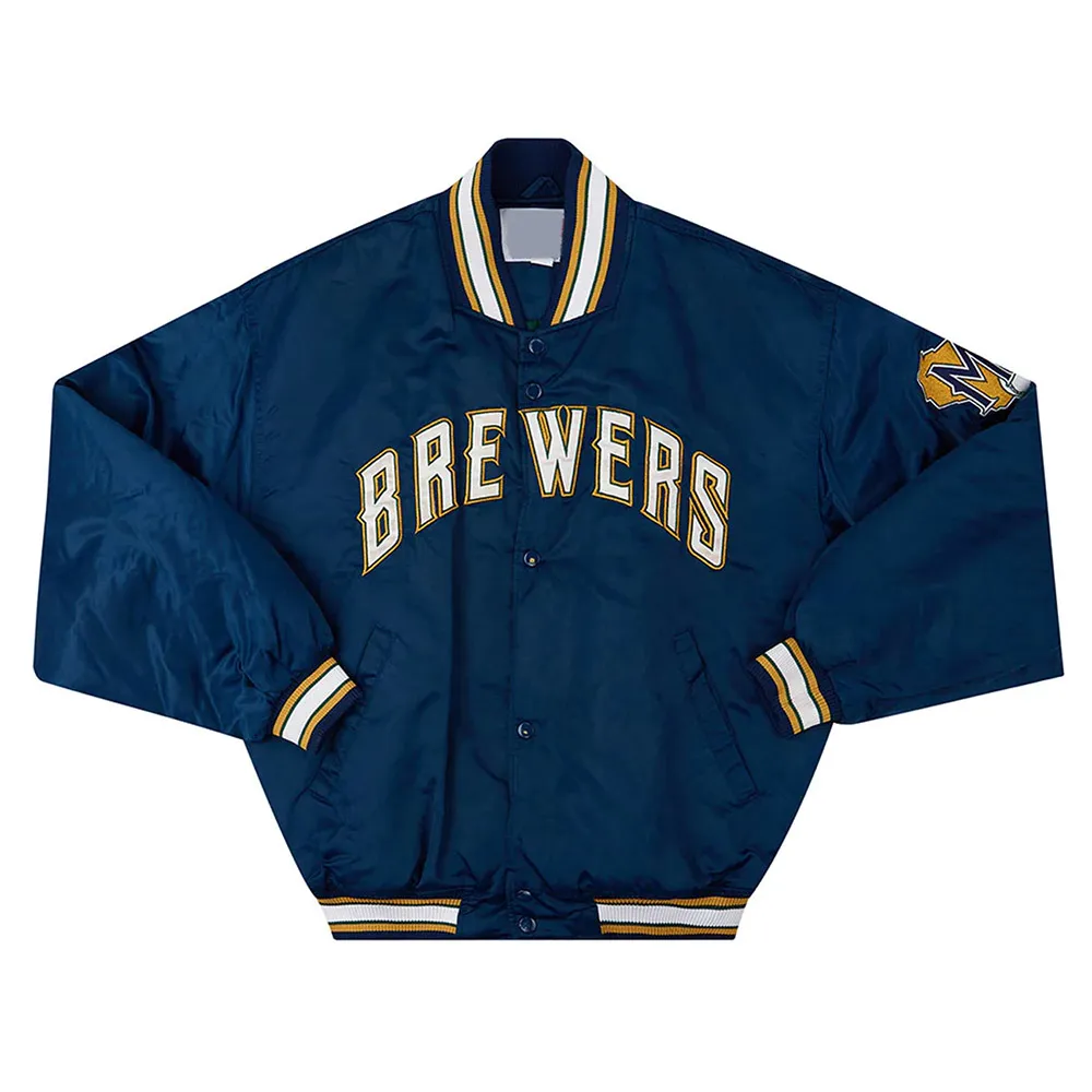 1994 99 milwaukee brewers bomber jacket