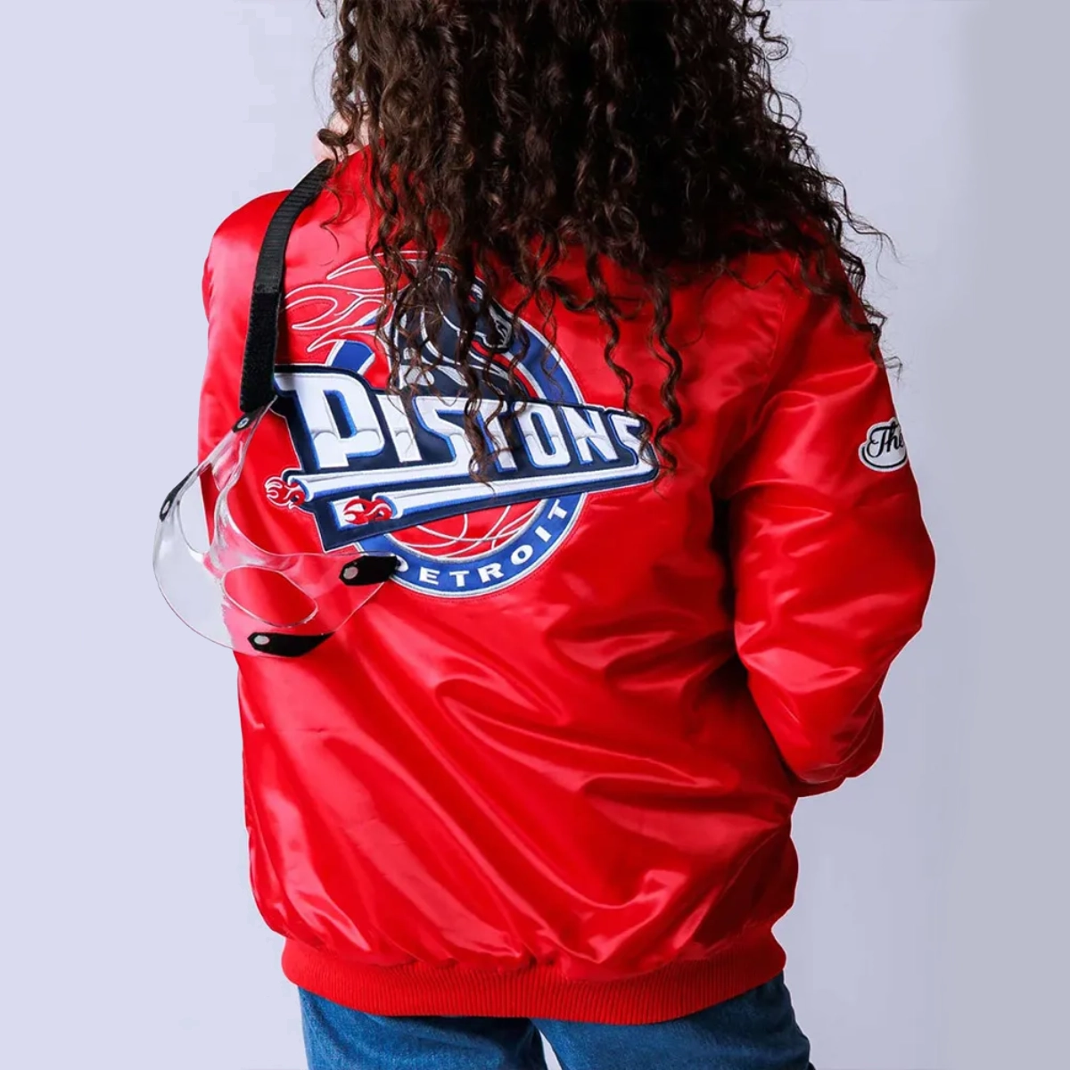 20th anniversary detroit pistons satin jacket