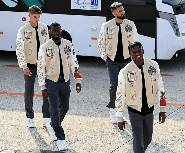 4 ac milan off white varsity jacket