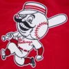 5 cincinnati reds retro classic full snap satin varsity jacket red