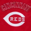 7 cincinnati reds retro classic full snap satin varsity jacket red