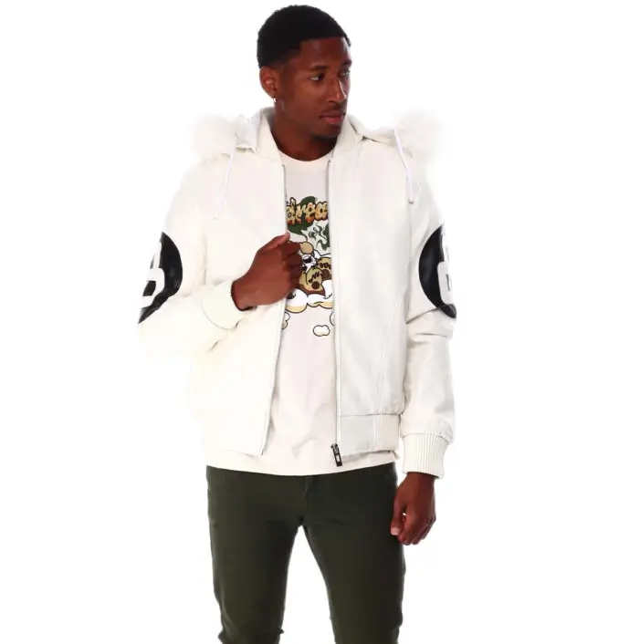 8 ball white hooded leather jacket 002