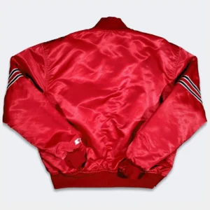 80s arizona cardinals vintage red bomber jacket