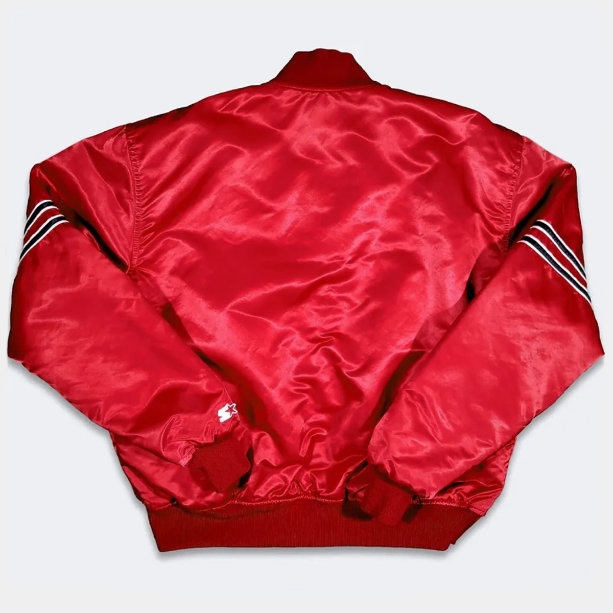 80s arizona cardinals vintage red bomber jacket