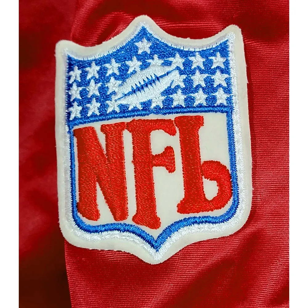 80s arizona cardinals vintage red satin jacket