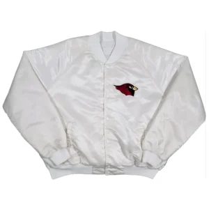 80s arizona cardinals vintage satin jacket