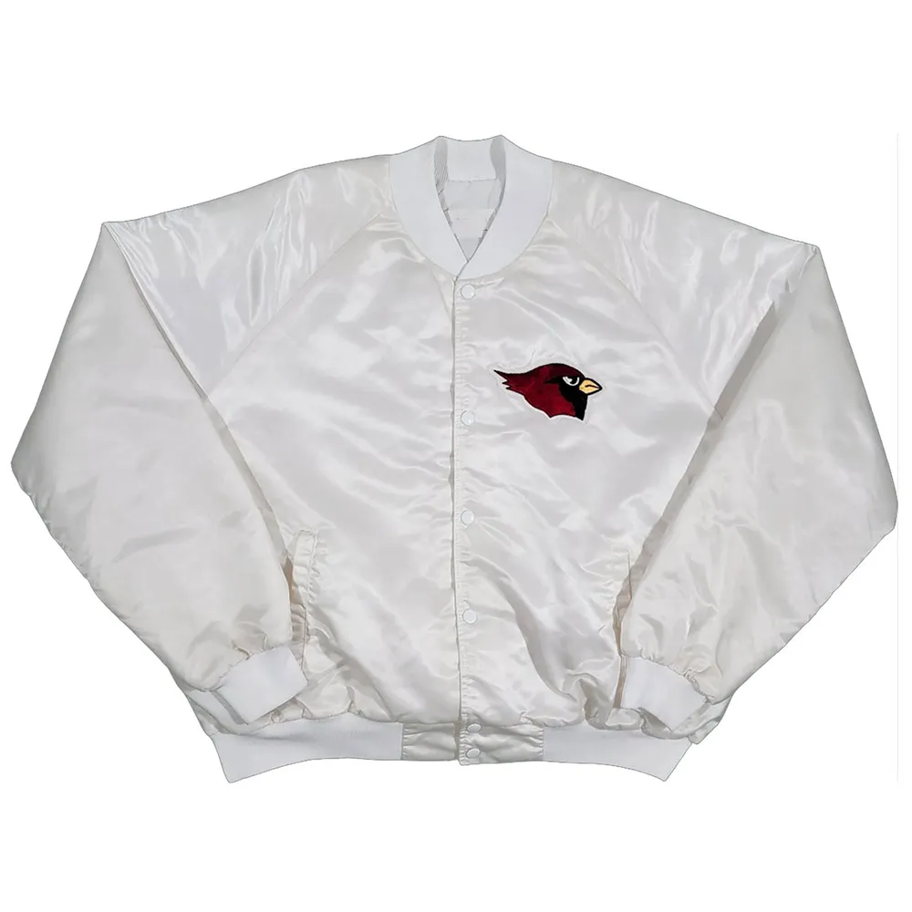 80s arizona cardinals vintage satin jacket