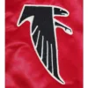 80s atlanta falcons vintage red satin jacket