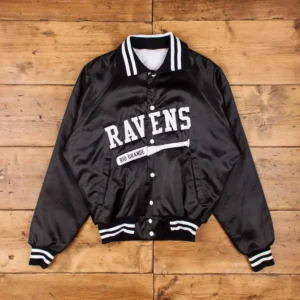 80s baltimore ravens vintage black jacket