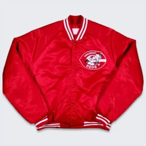 80s cincinnati reds vintage jacket