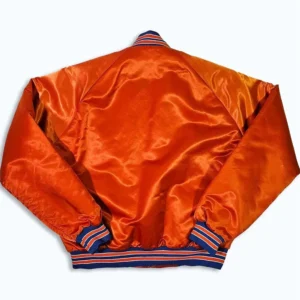 80s denver broncos orange bomber jacket