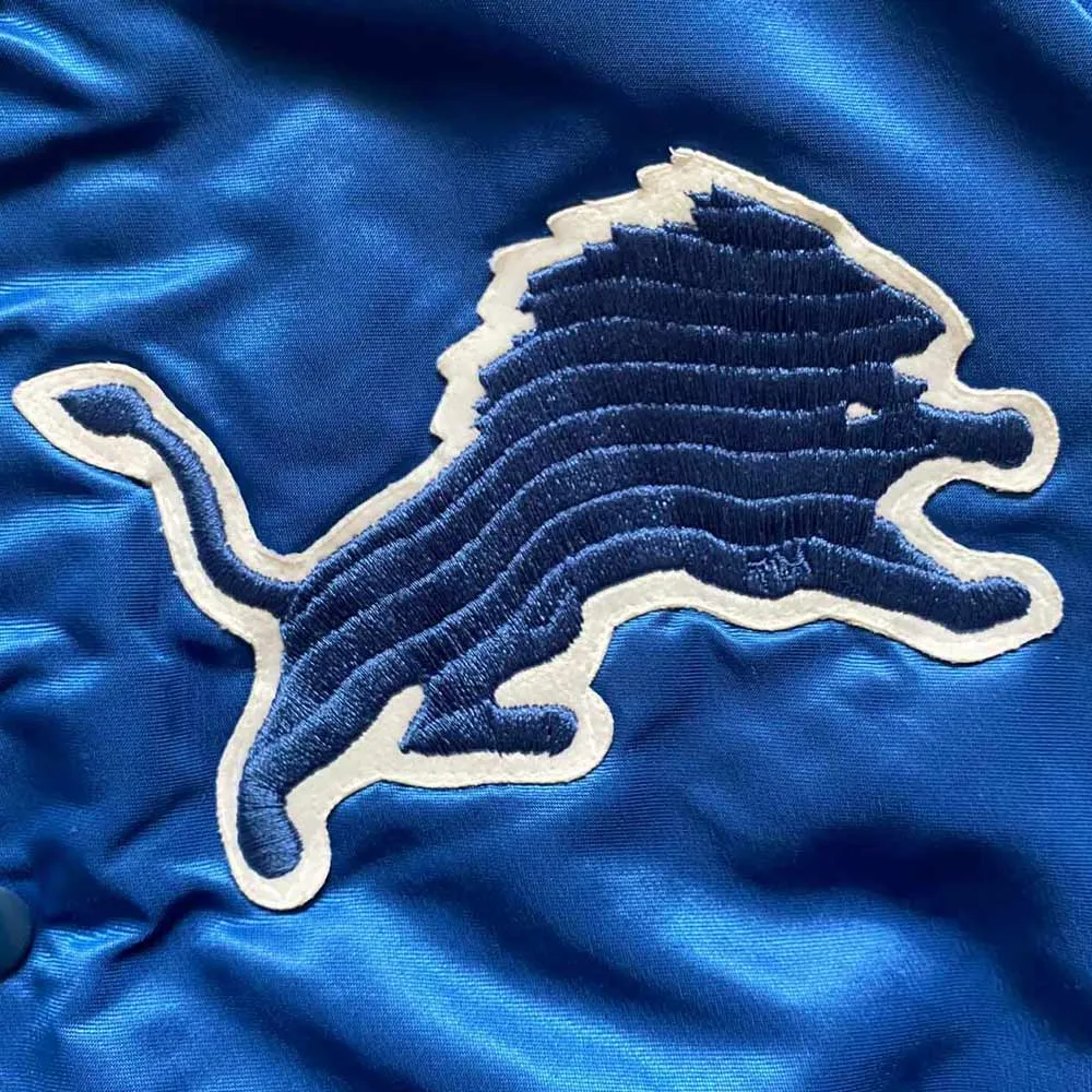 80s detroit lions logo patch
