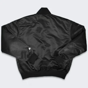 80s detroit pistons black bomber jacket