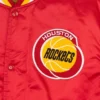 80s houston rockets varsity jacket