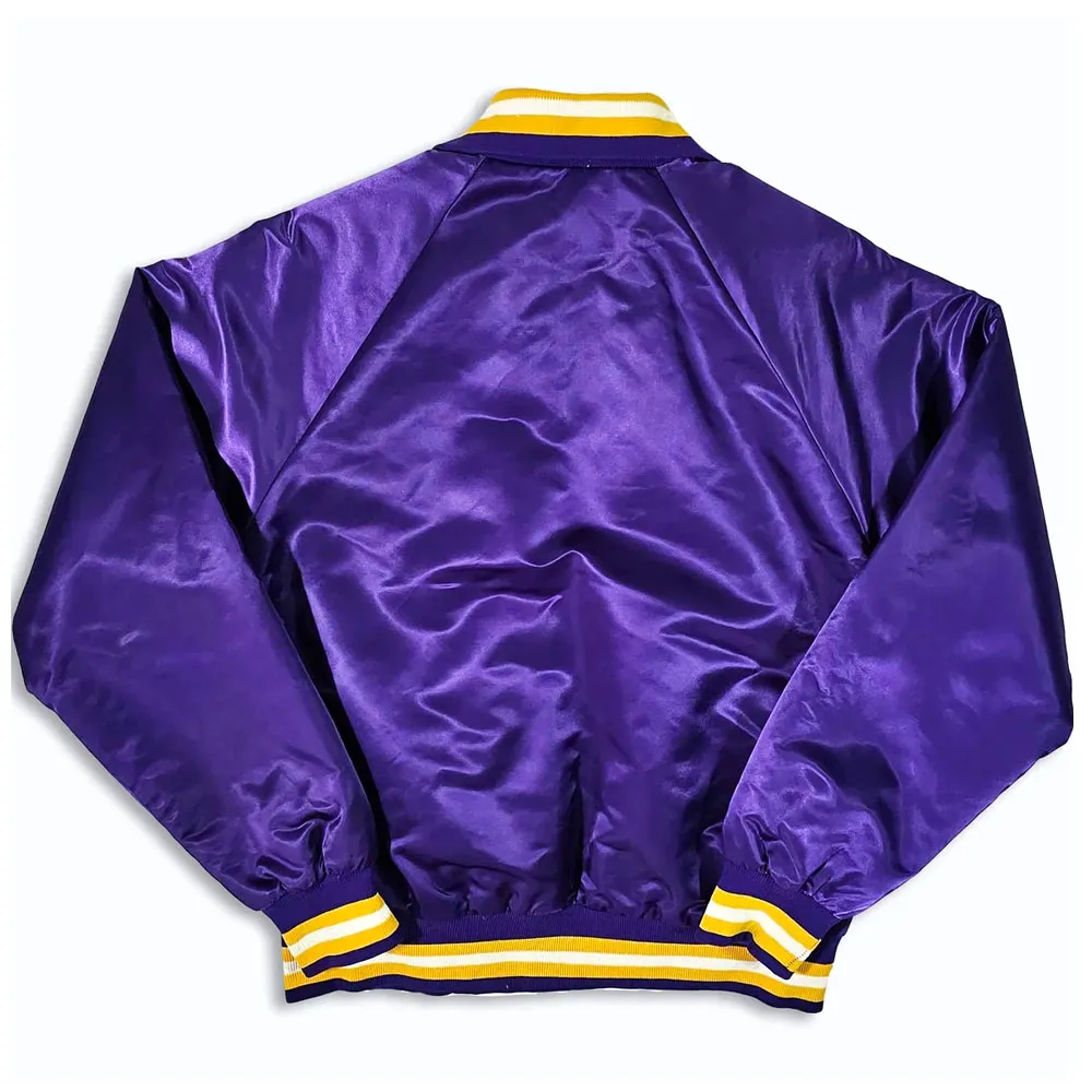 80s los angeles kings purple satin jacket