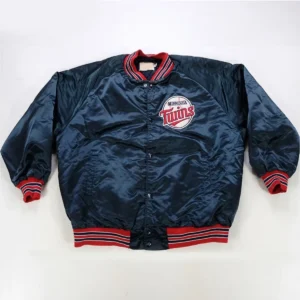 80s minnesota twins navy jacket