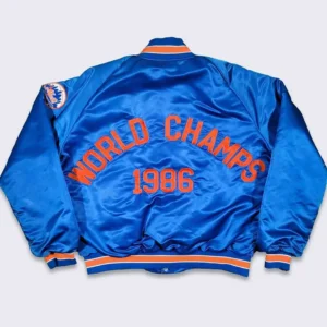 80s new york mets world series bomber jacket