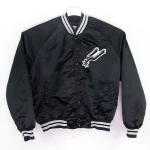San Antonio Spurs 80’s Vintage Black Satin Jacket