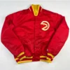 90s atlanta hawks vintage bomber jacket