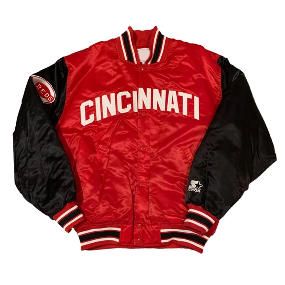 90s cincinnati reds vintage jacket