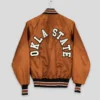 90s dallas cowboys brown satin jacket