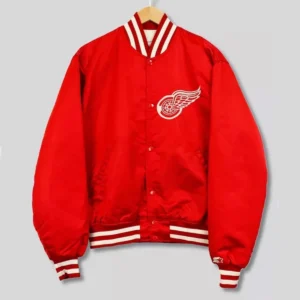 90s detroit red wings vintage jacket