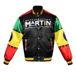 90's Vintage Martin INTRO 8 Ball Black Satin Jacket