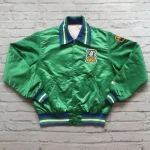 Mighty Anaheim Ducks 90’s Green Satin Jacket
