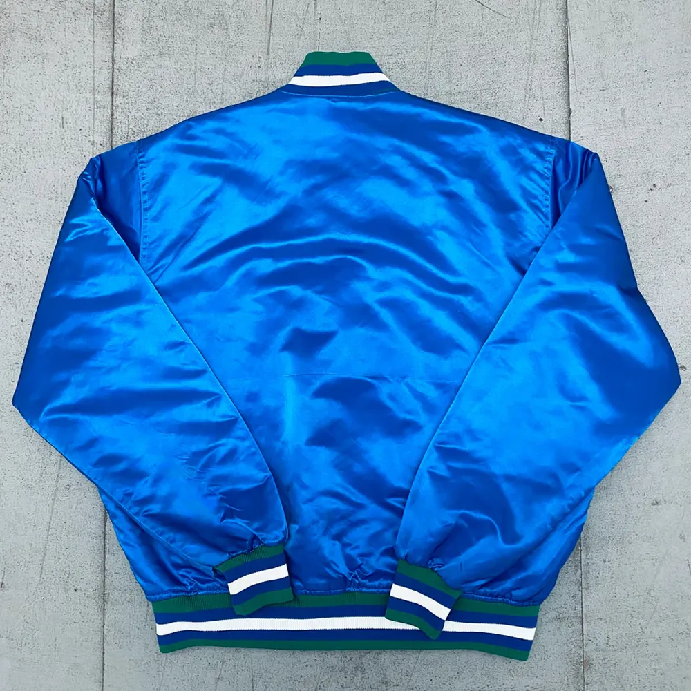 90s minnesota timberwolves vintage bomber jacket