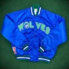 90s minnesota timberwolves vintage satin jacket