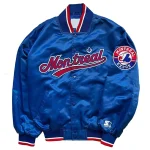 Montreal Expos 90’s Vintage Blue Satin Jacket