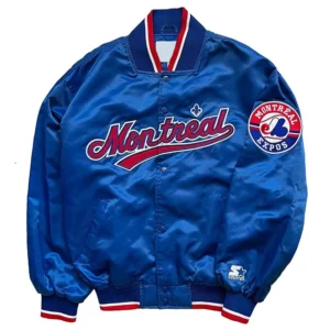 90s montreal expos vintage blue jacket