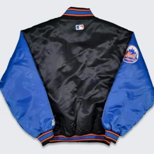 90s new york mets black blue jacket