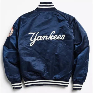 90s new york yankees blue jacket
