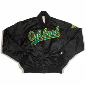 90s oakland athletics script jacket