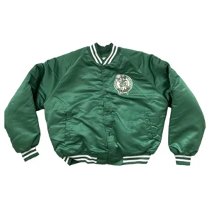 90s vintage boston celtics green bomber jacket