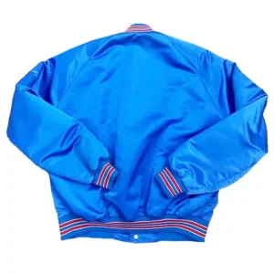 90s winnipeg jets vintage full snap blue jacket