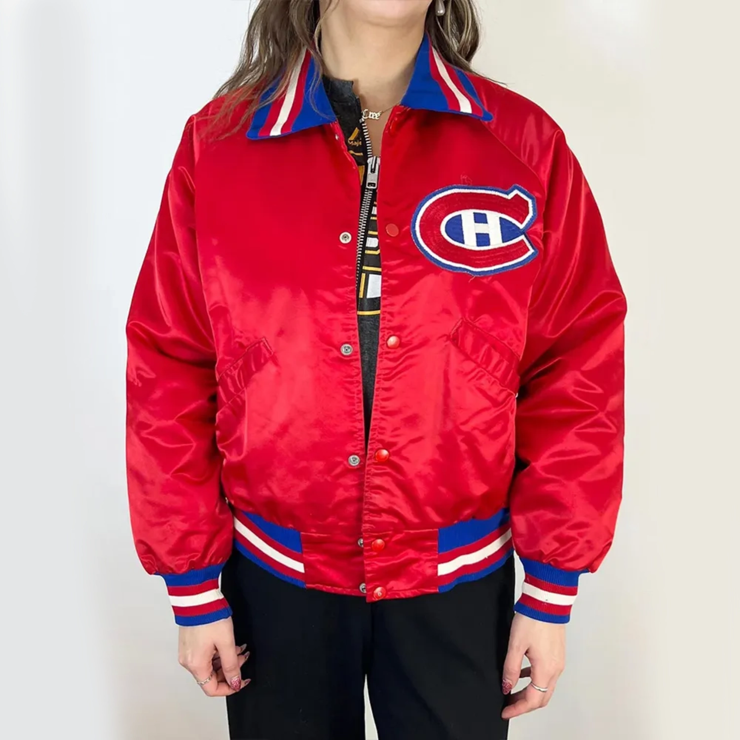 90s womens montreal canadiens jacket