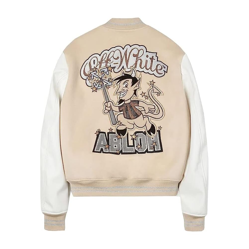 Ac milan off white varsity jacket 2