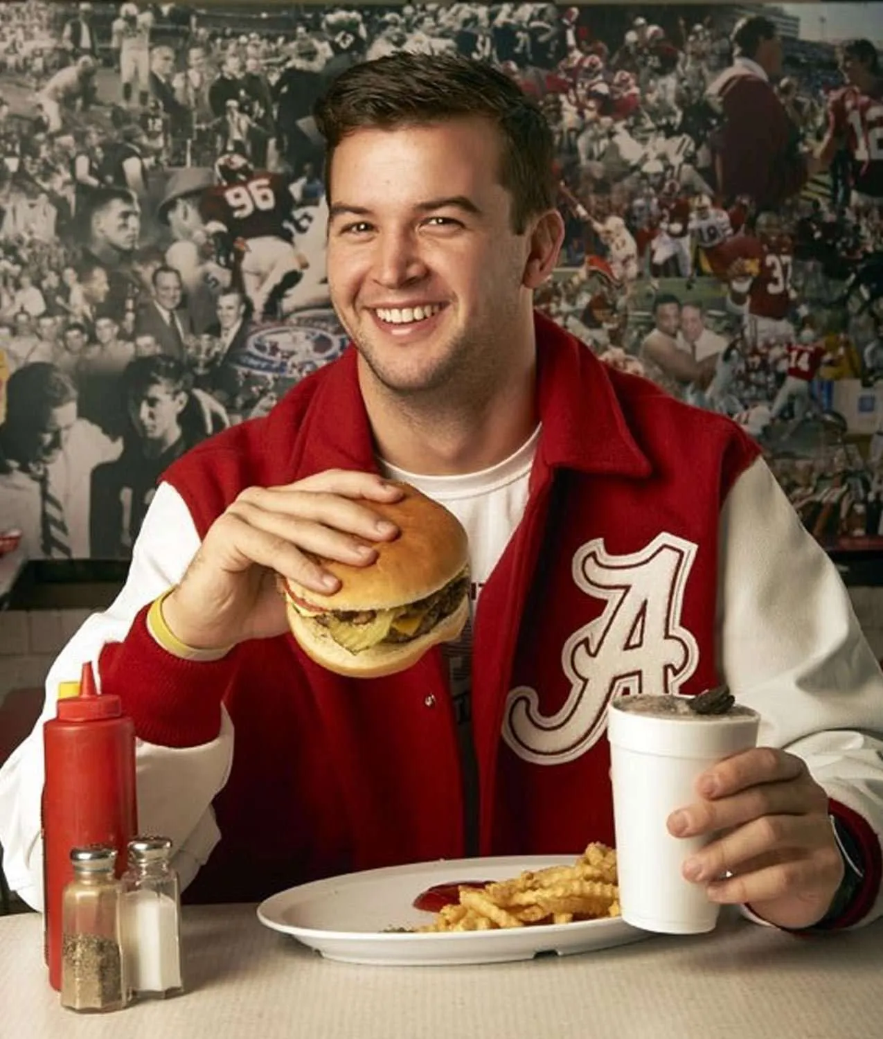 Alabama crimson tide bomber varsity jacket