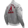 Alabama crimson tide classic rib knitted satin jacket